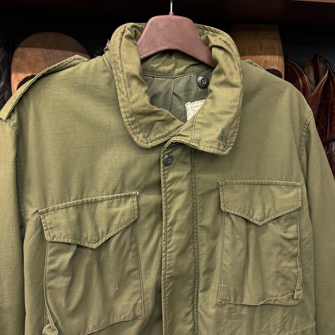 60s 오리지날 U.S ARMY M-1965 야전상의 필드자켓 N479 상품이미지2