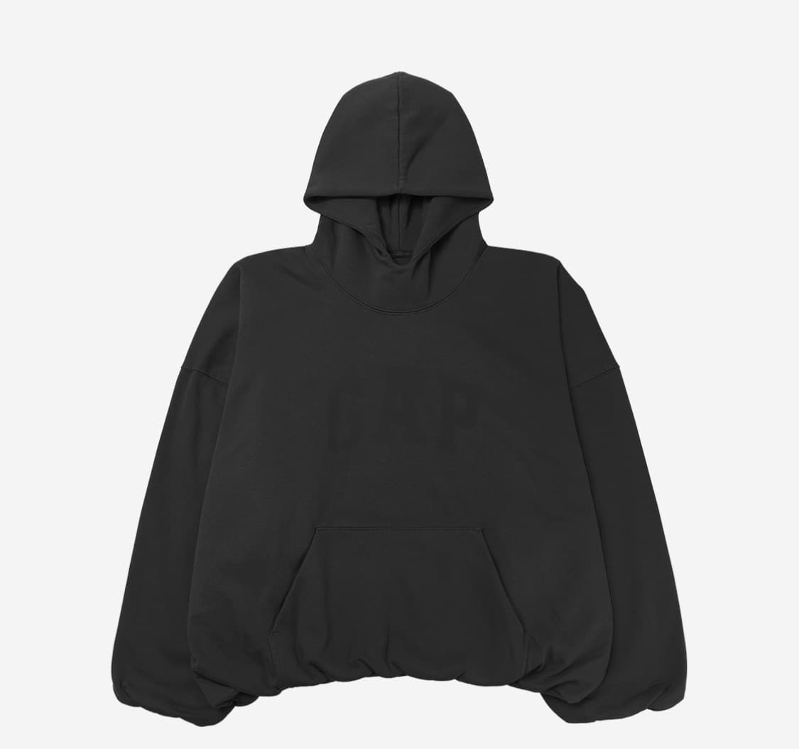 [XL] 이지 갭 발렌시아가 도브 후디 블랙 상품이미지1