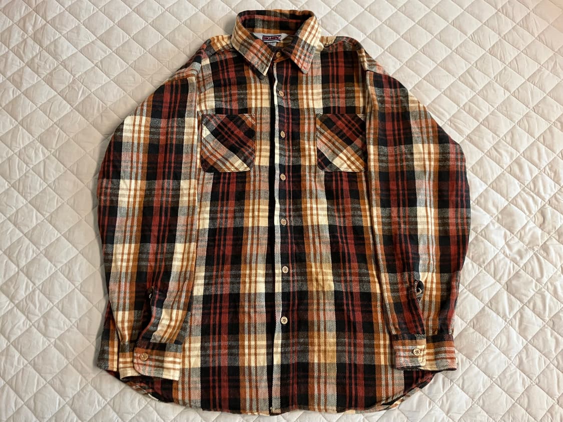 USA 빈티지 90s BIG MAC 빅맥 체크셔츠 XL 워크웨어 아메카지 상품이미지1