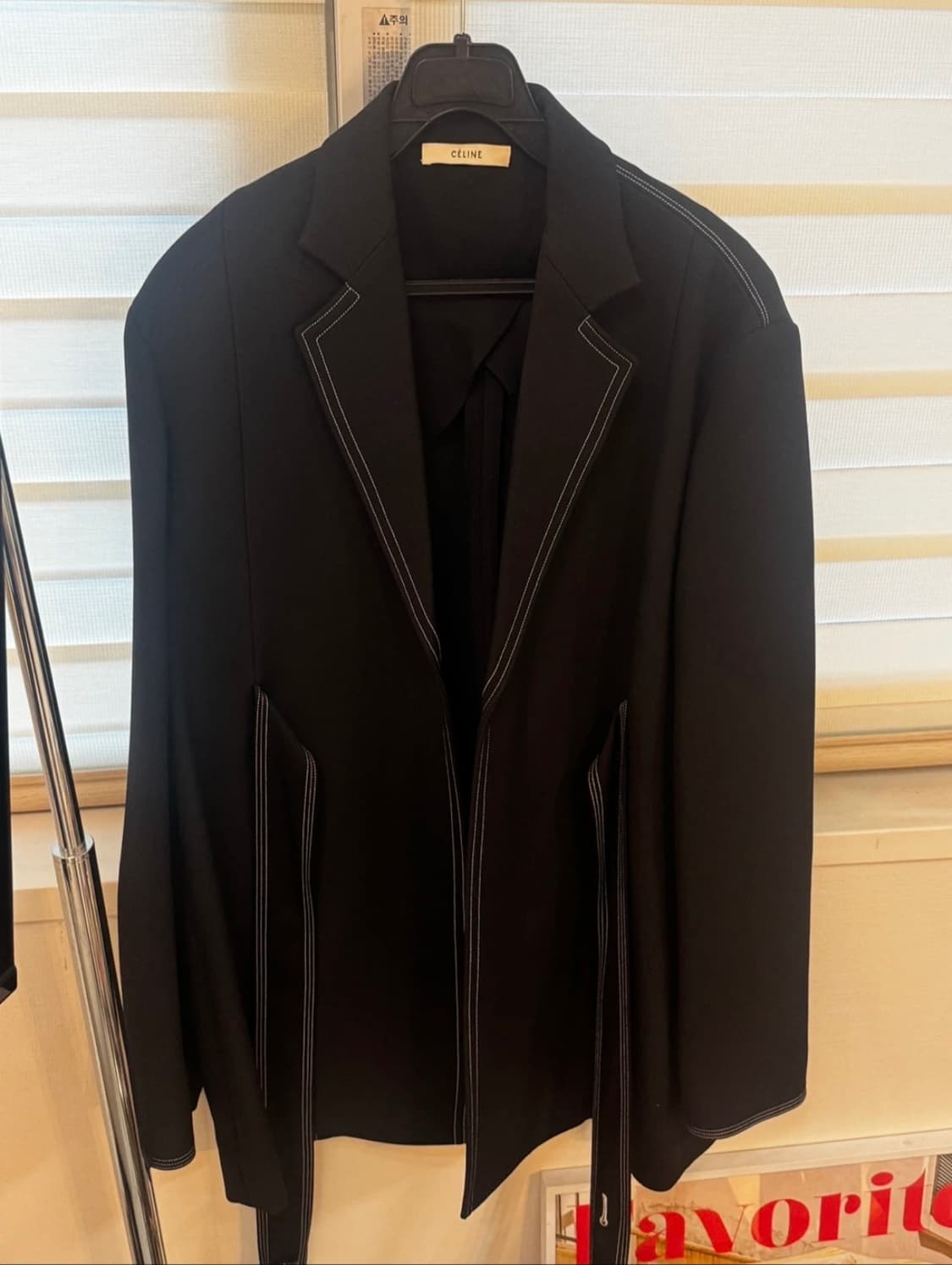 셀린느 블랙 블레이저 38사이즈 상품이미지2