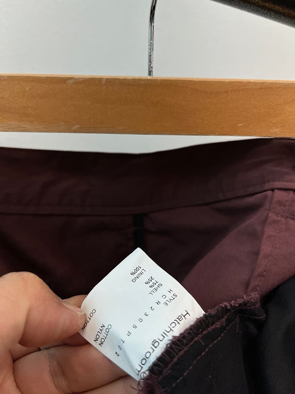 34-36) 헤칭룸 버건디 VTG Snow Pants Burgundy 상품이미지8