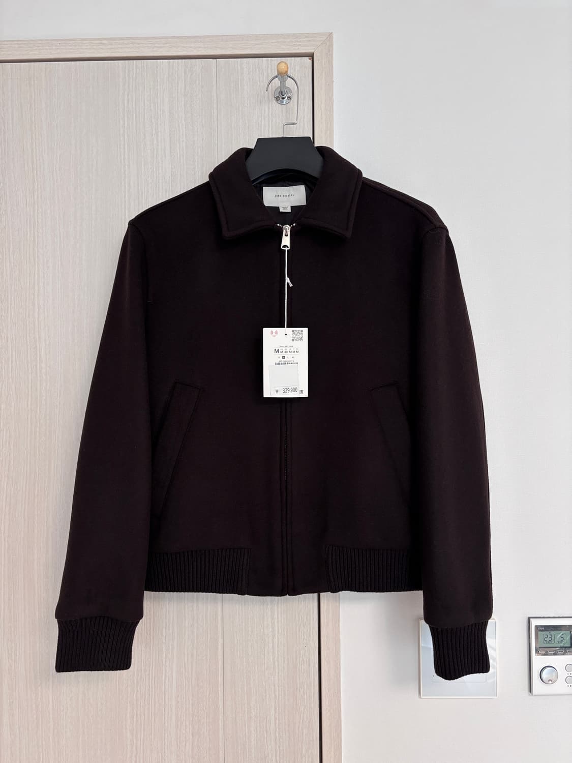 새상품)M 100 자라 오리진스 맨티코 이탈리아 원단 울 블루종 자켓 상품이미지1