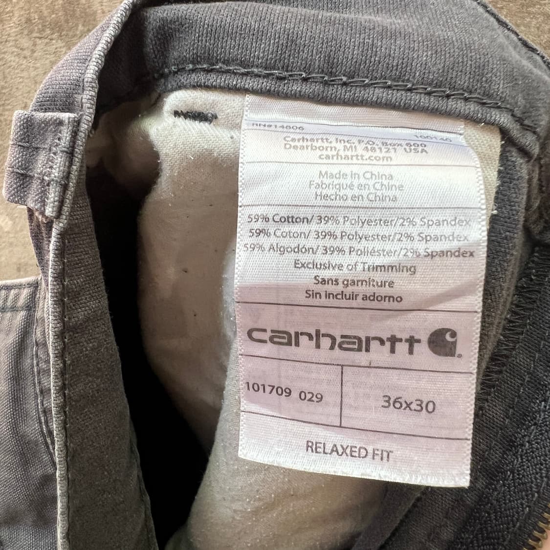 칼하트 풀스윙 워크 팬츠 릴렉스핏 상품이미지9