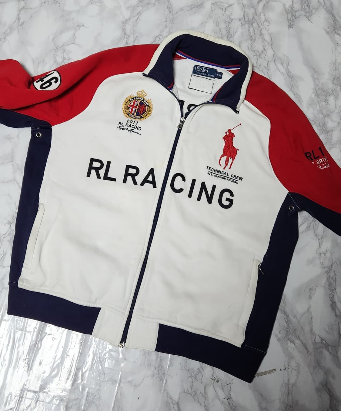 XL 폴로 랄프로렌 빅포니  RL1 레이싱 코튼 집업 자켓 상품이미지7