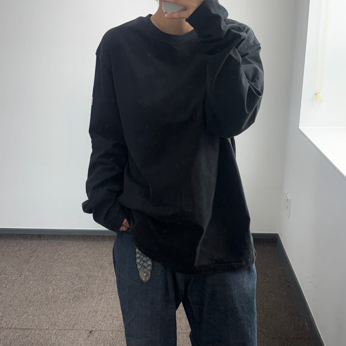 Snow peak 스노우피크 블랙 롱슬리브 상품이미지1