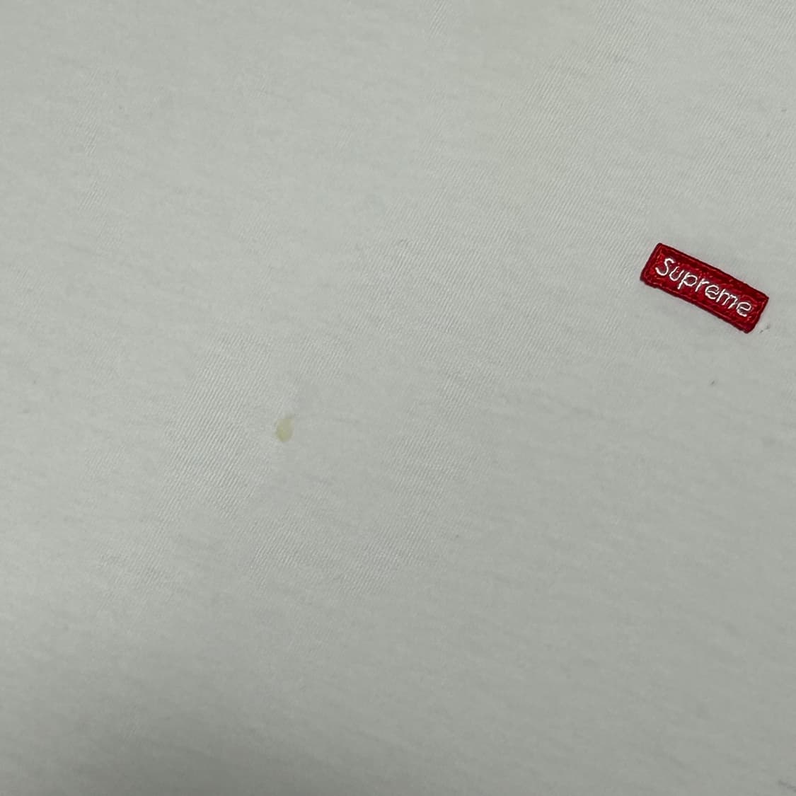 L 슈프림 스몰로고 화이트 롱슬리브 상품이미지6