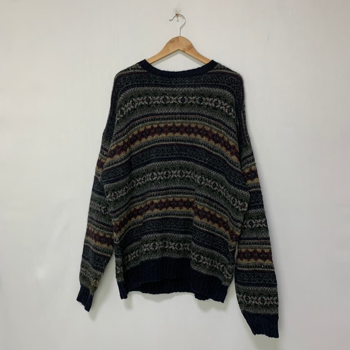 울리치 빈티지 패턴 긴팔 오버핏 니트 스웨터 남성 2XL 상품이미지1