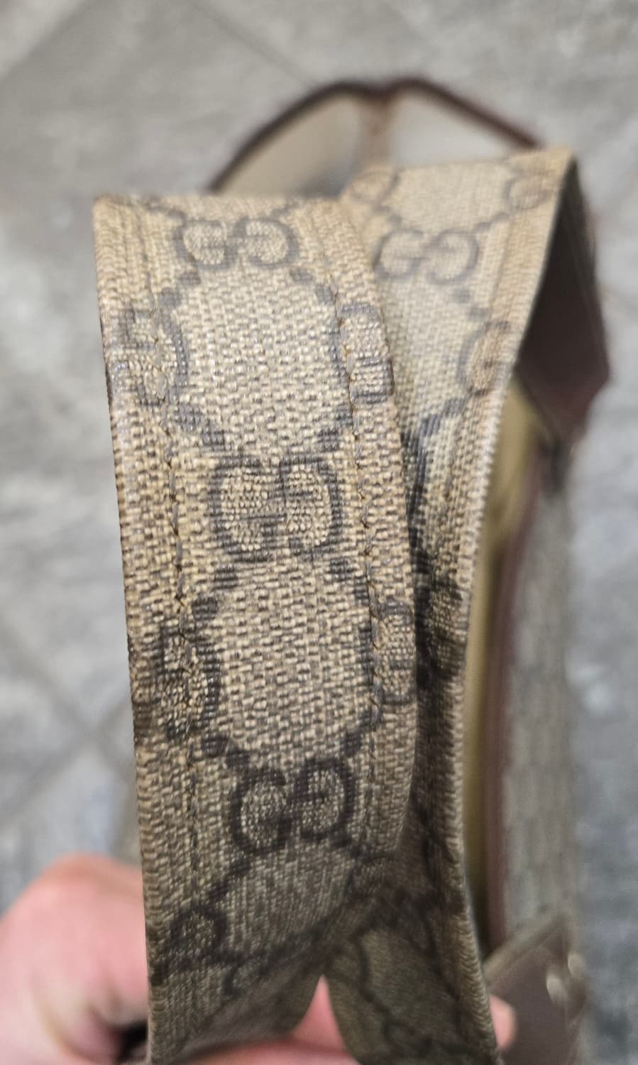 구찌 GG 로고 토트백 브라운 상품이미지7