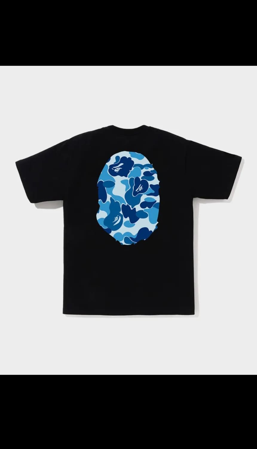 ABC 카모 빅 에이프 헤드 티셔츠(M) BLACK/BLUE 상품이미지2