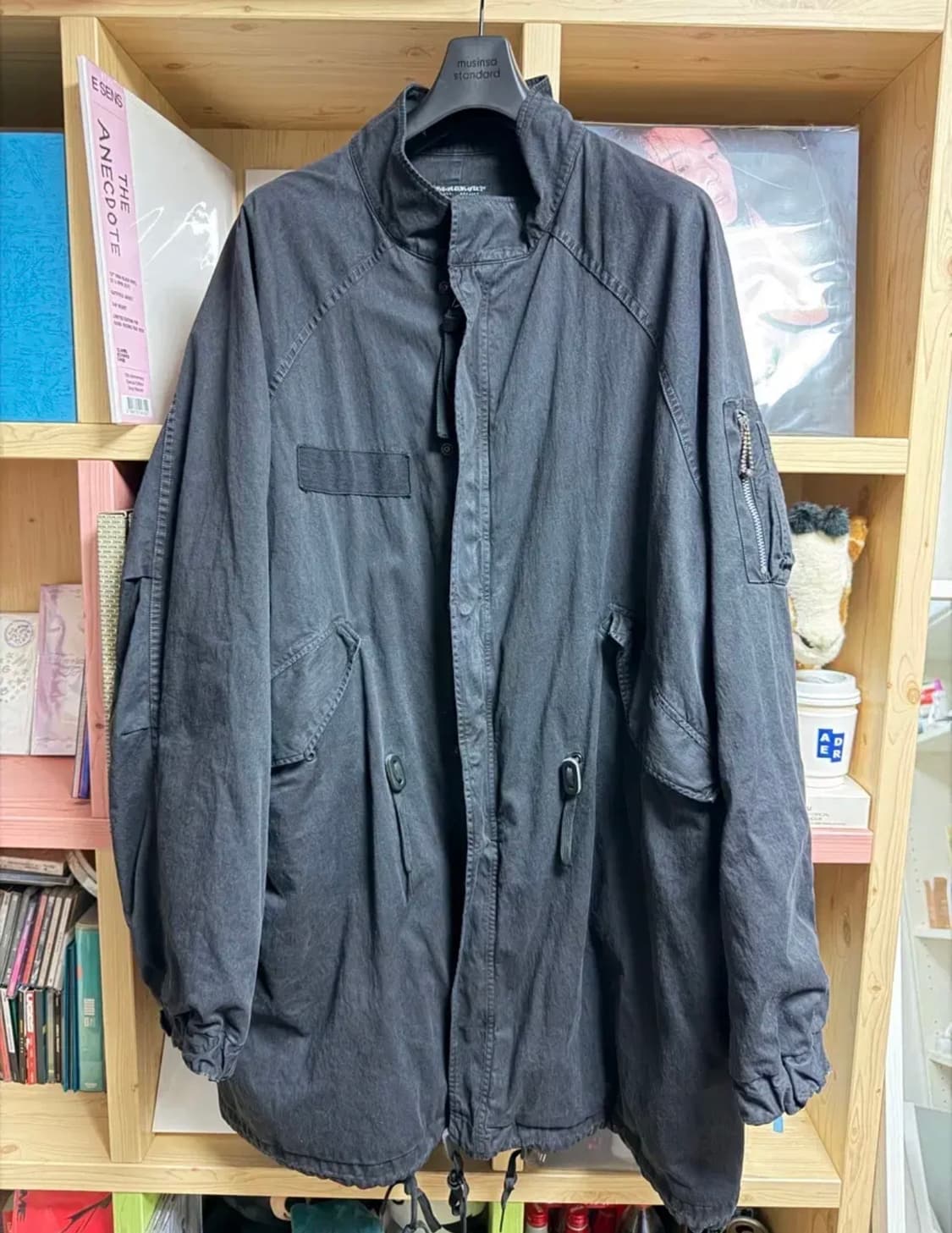 [2xl] 블랙아웃 피쉬테일 자켓 블랙 상품이미지2