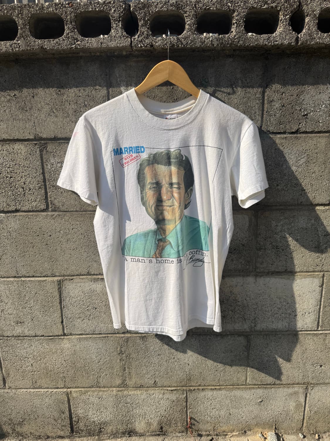 80s tedman 빈티지 알 번디 프린팅 싱글스티치 반팔 티셔츠 상품이미지1
