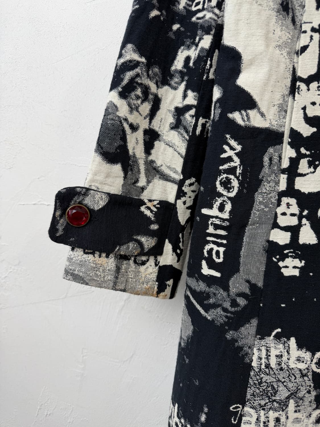 Desigual 풀 프린트 하이넥 코트 상품이미지3