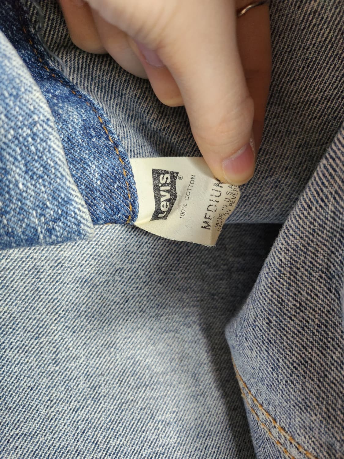 리바이스 빈티지 노카라 데님 자켓 상품이미지4