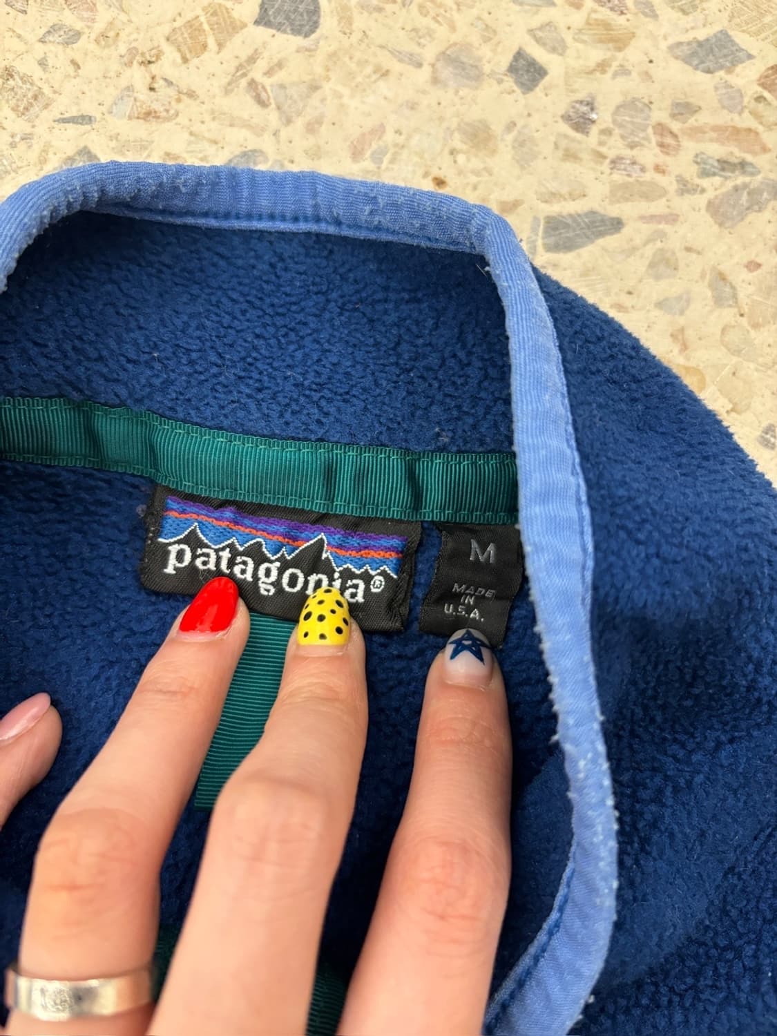 MADE IN USA 🇺🇸 파타고니아 반집업 후리스 네이비 상품이미지7