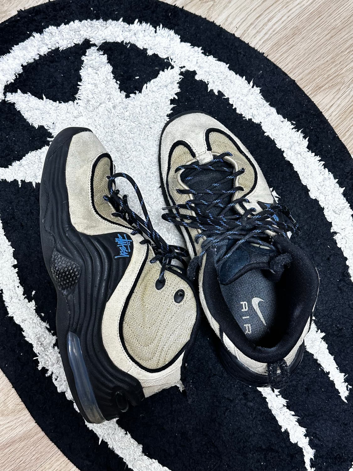 나이키 x 스투시 에어 페니 2 라탄 앤 라임스톤 상품이미지1