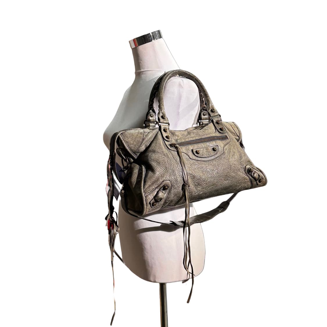 발렌시아가 모터백 미듐 시티 그레이 상품이미지8