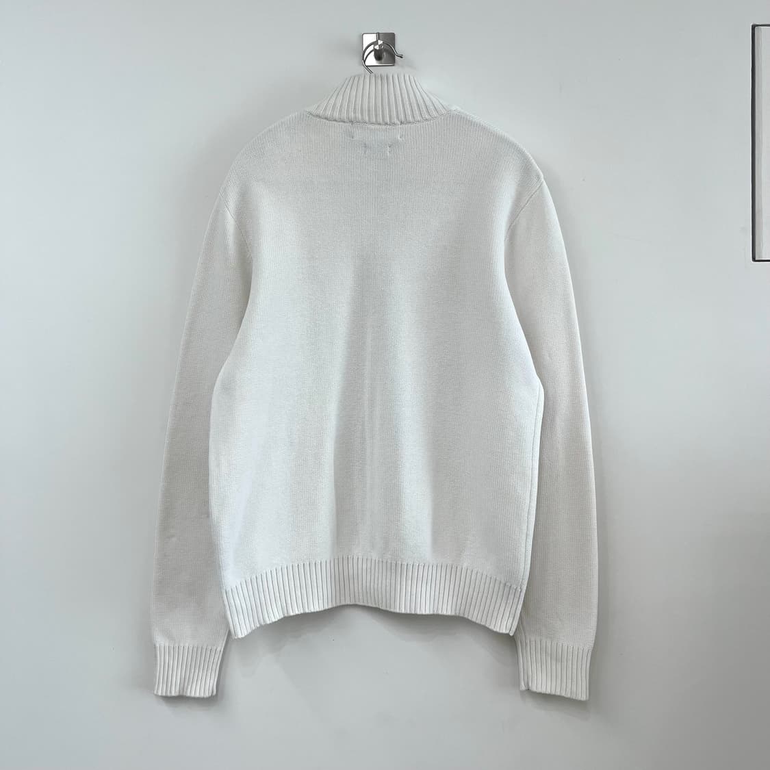 폴로 랄프로렌 네이비 포니 화이트 니트 집업 상품이미지3