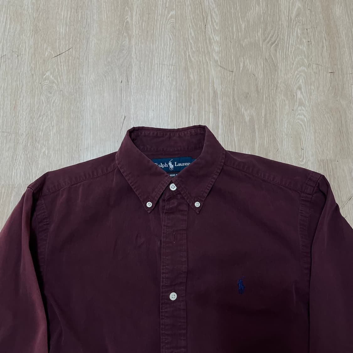 폴로 랄프로렌 버튼다운 자수로고 클래식핏 셔츠 M(95) 상품이미지4