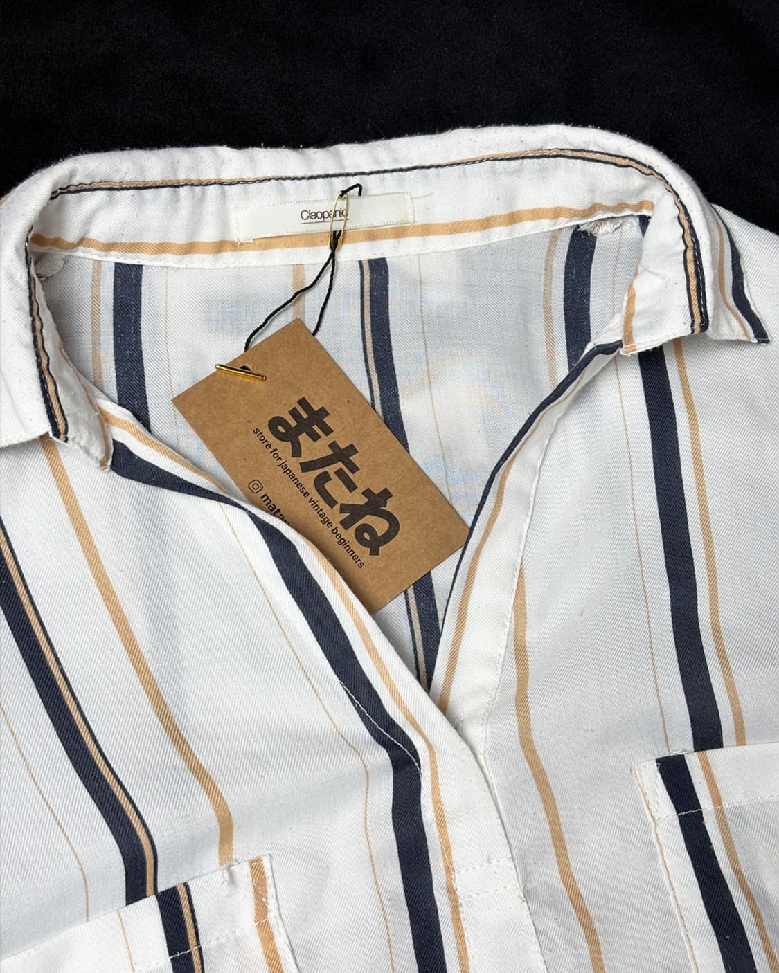 일본빈티지 CIAOPANIC 헨리넥 셔츠 상품이미지3