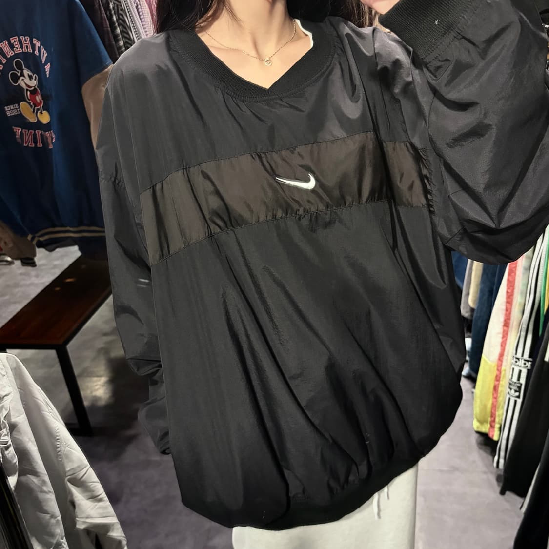 [IM] NIKE 나이키 배색 웜업 블랙 상품이미지4