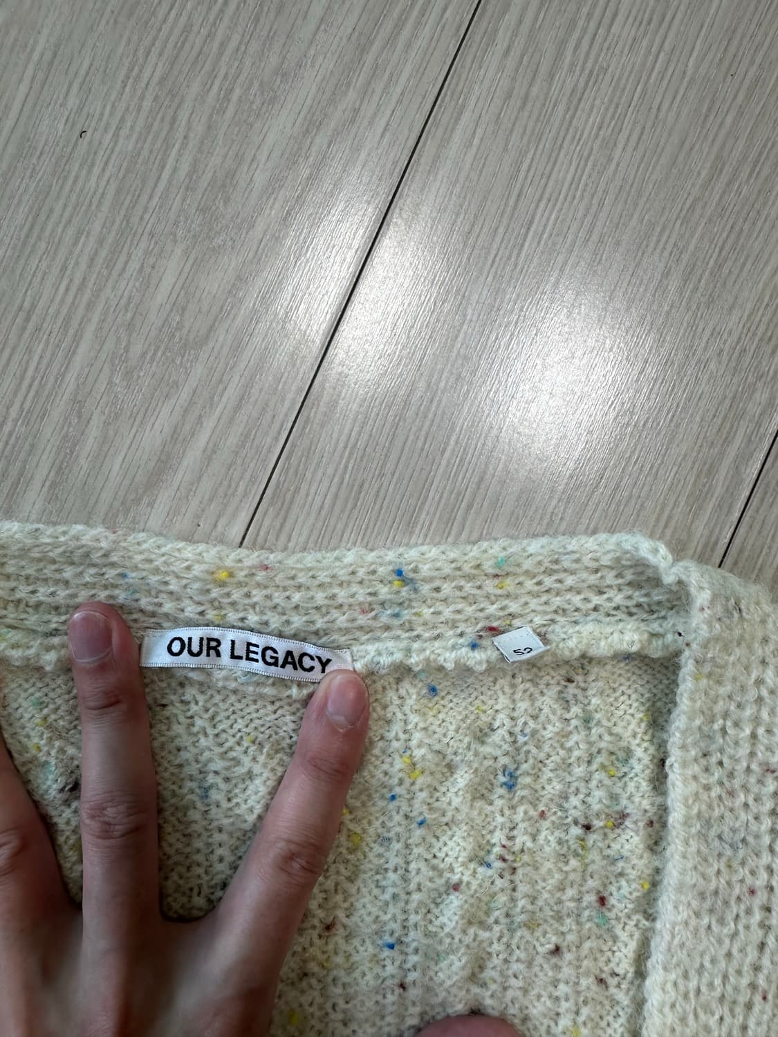 OUR LEGACY 레인보우 케이블 니트 가디건 상품이미지2