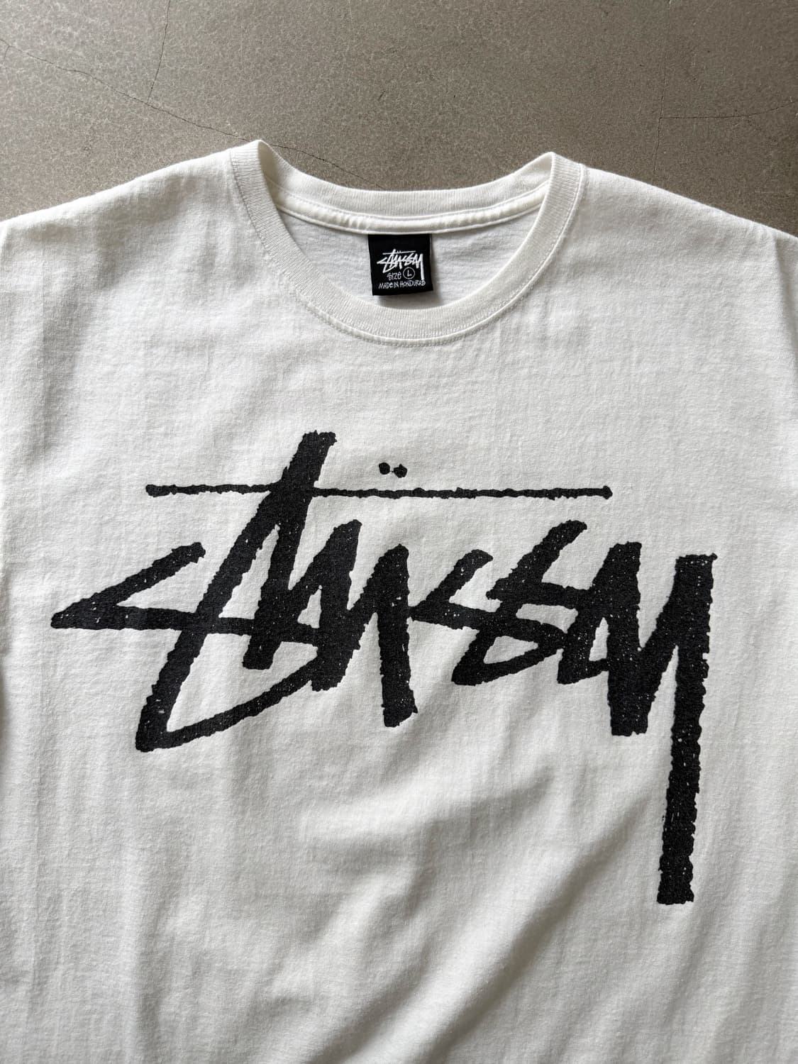 Stussy Signature Logo White T-Shirt 상품이미지3