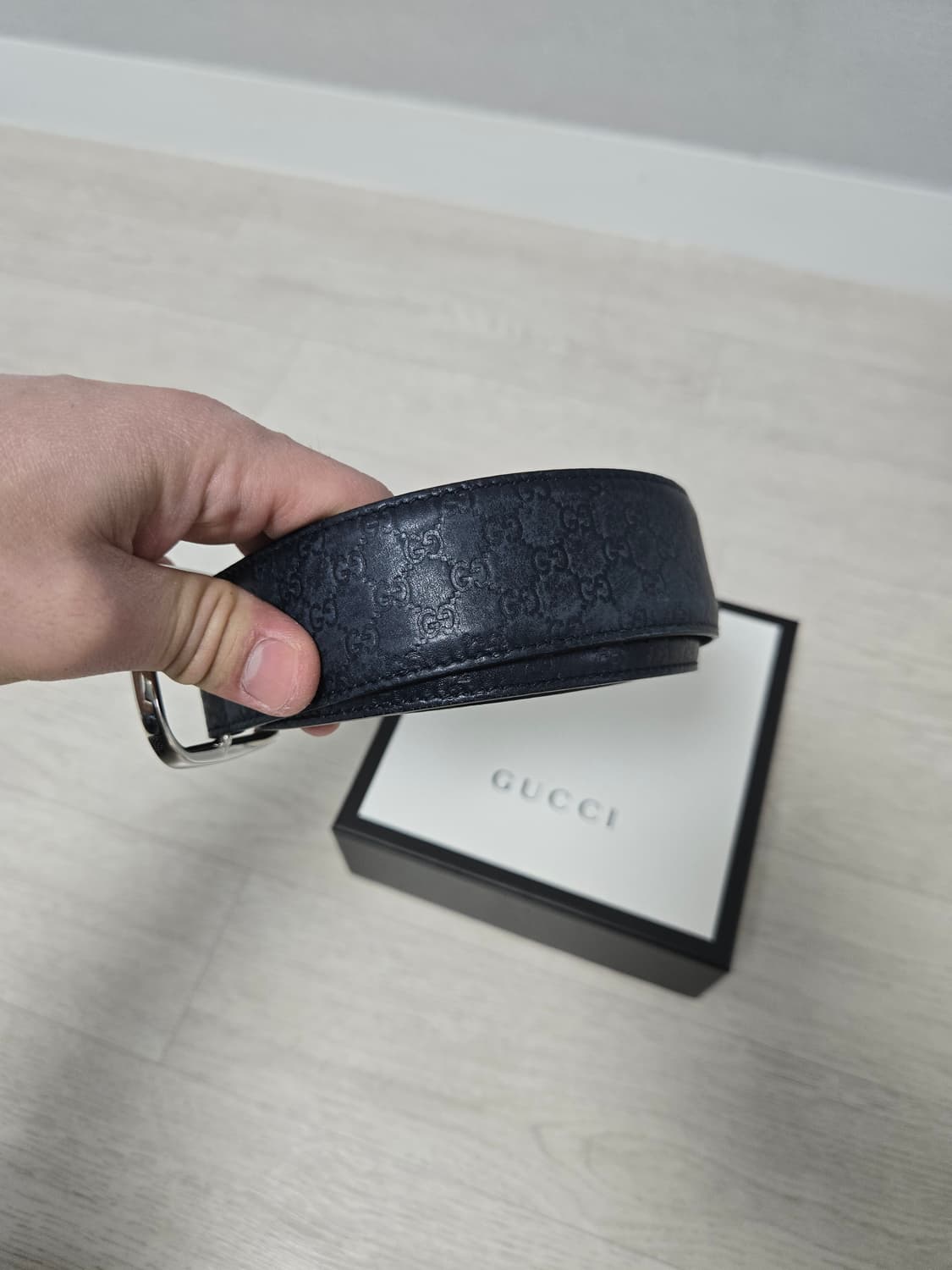 구찌벨트팝니다 네이비색상 상품이미지2