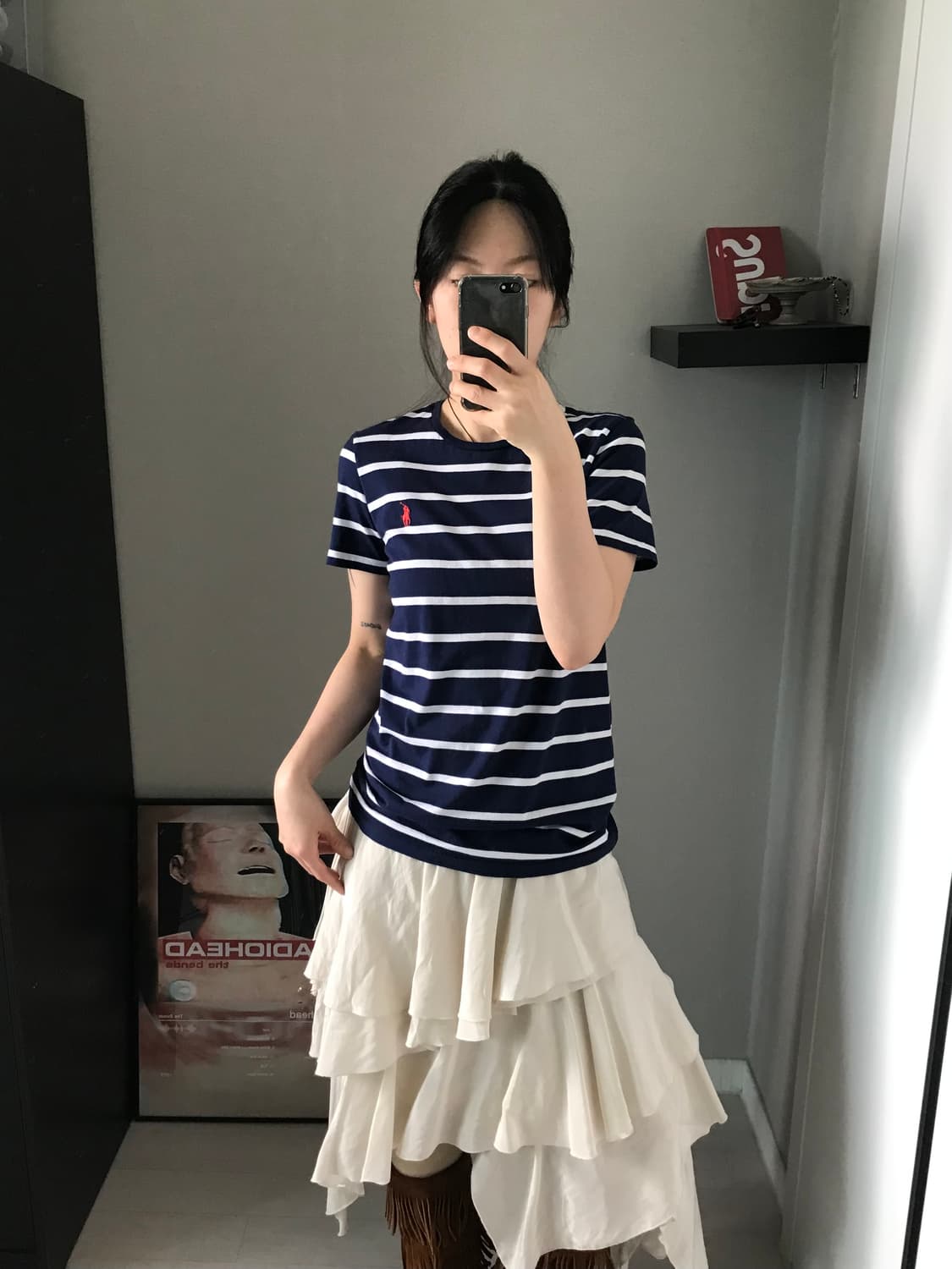 폴로 랄프로렌 스포츠 포니로고 스트라이프 반팔 상품이미지3