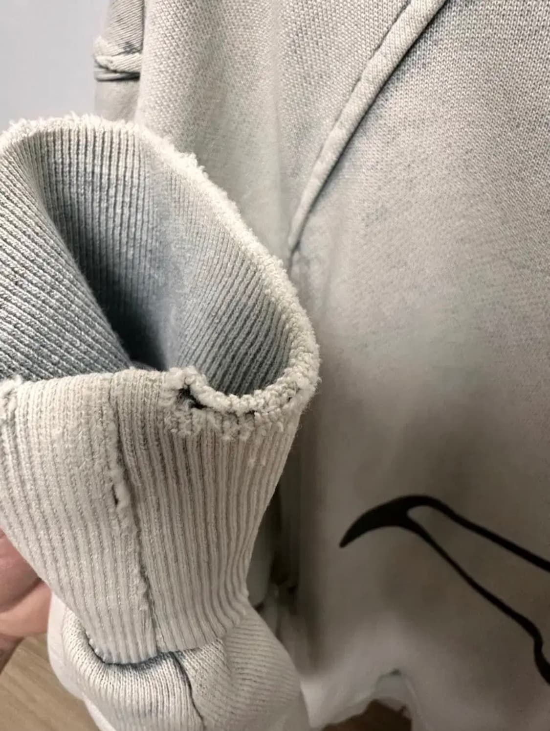 미스치프 블리치드 풀오버 후드 m 상품이미지3