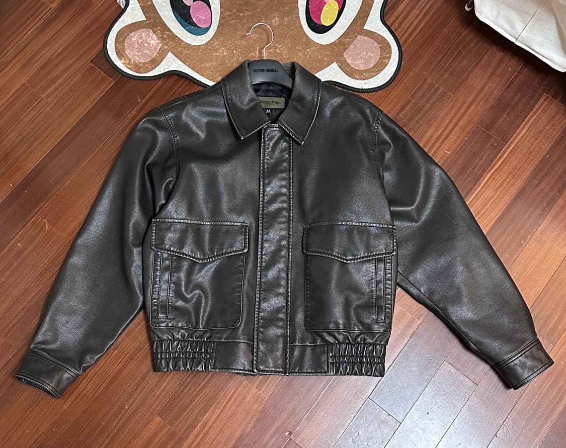 유니폼브릿지 레더 자켓 상품이미지1