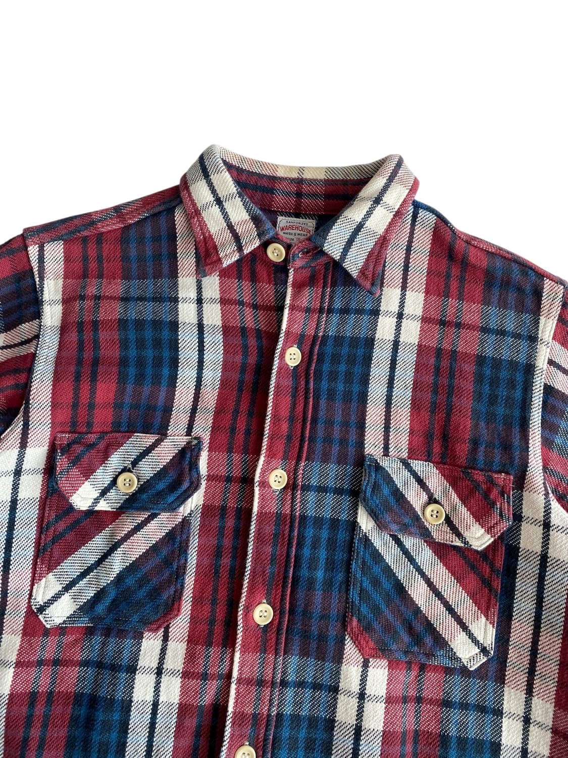 웨어하우스 헤비 플란넬 워크 셔츠 상품이미지3