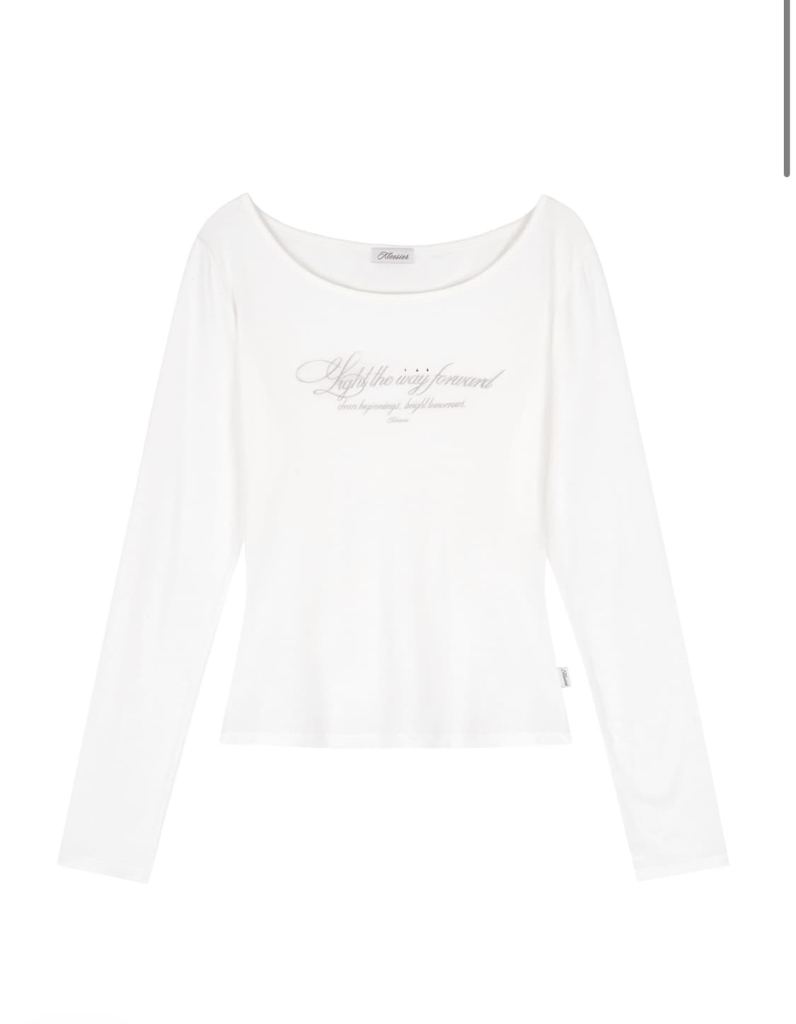 (미개봉)클리시어 클린 클럽 레터 탑 화이트 상품이미지1