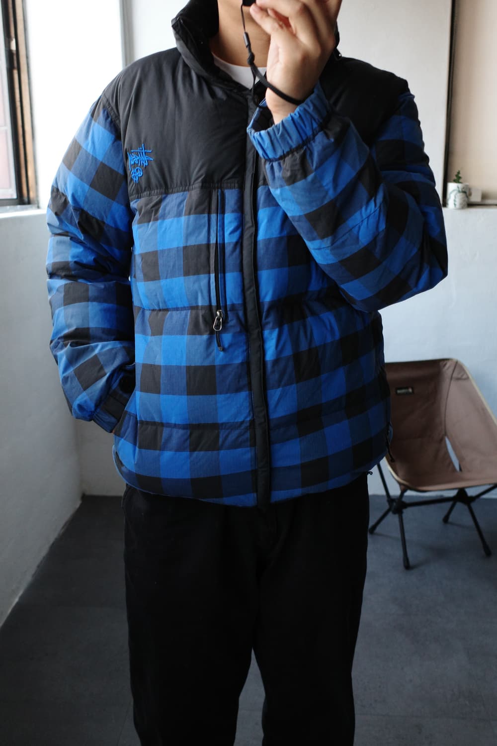 00s 스투시 체커 다운 패딩 상품이미지2