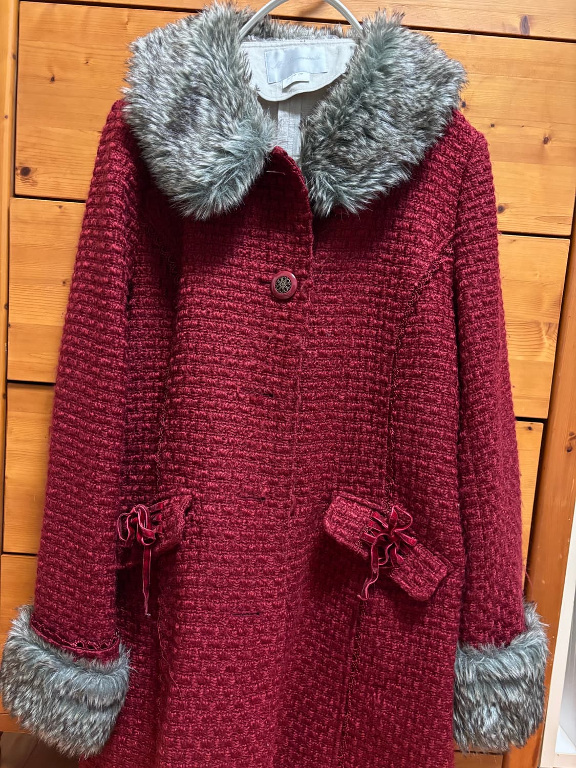 엑시즈팜 퍼 하프 코트 상품이미지2