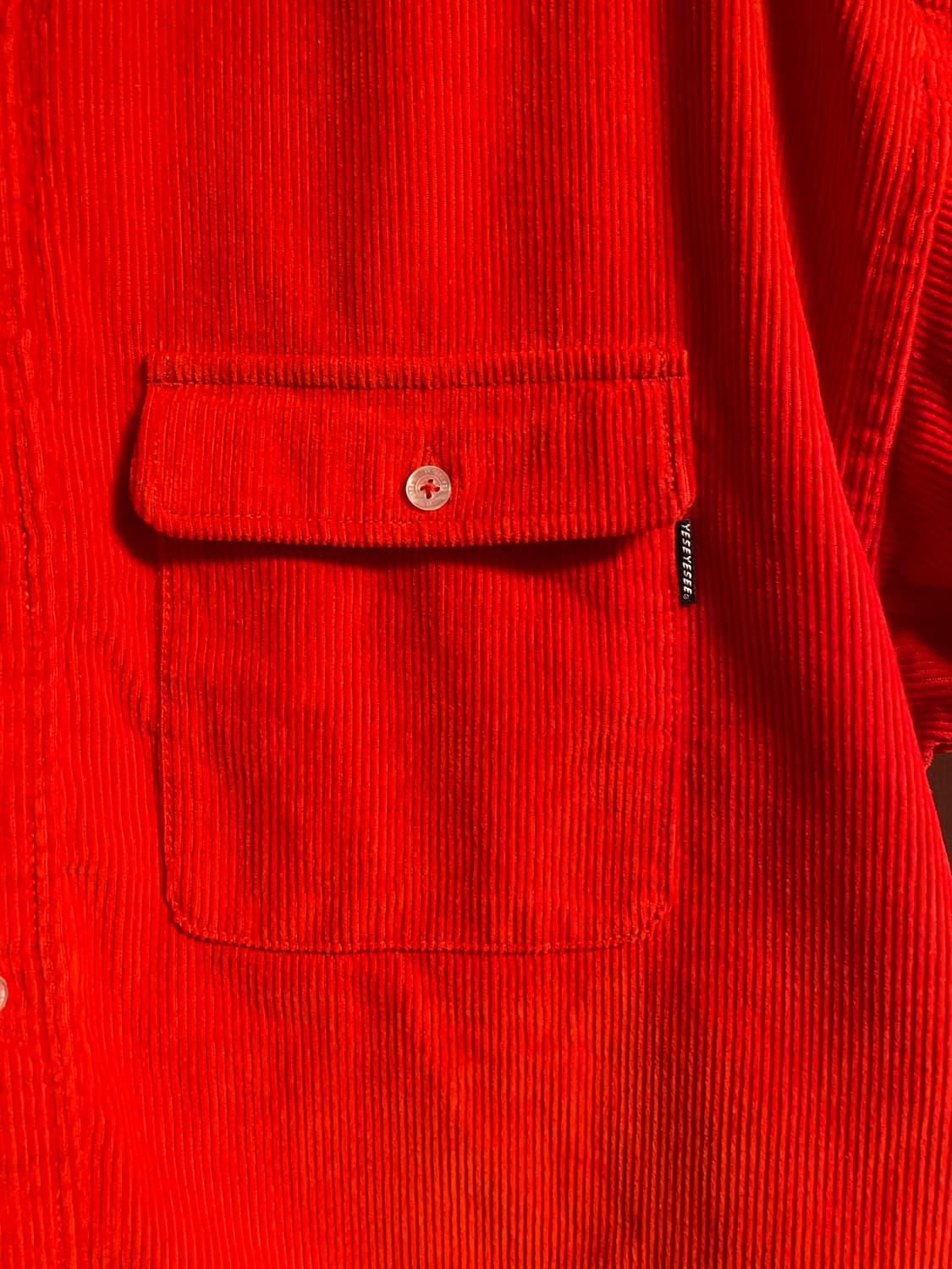 Yeseyesee Corduroy Shirts Red 상품이미지5