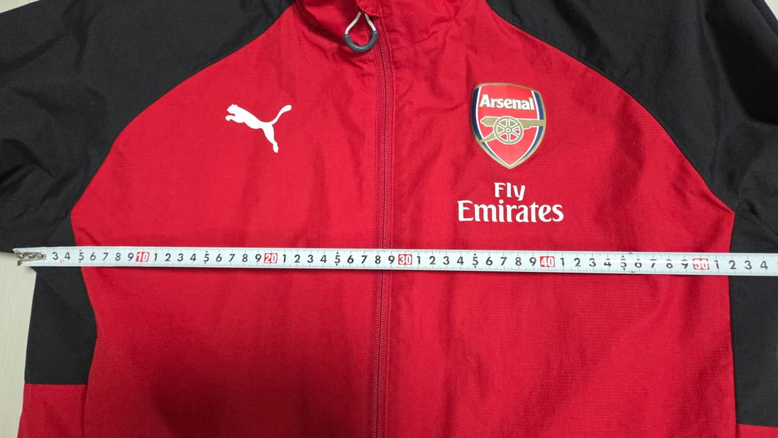 (착샷) 푸마 아스날 바람막이 유니폼 져지 레인 자켓 상품이미지7