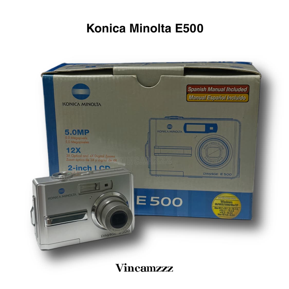 [풀박스] Minolta 미놀타 디마지 DiMAGE E500 상품이미지2