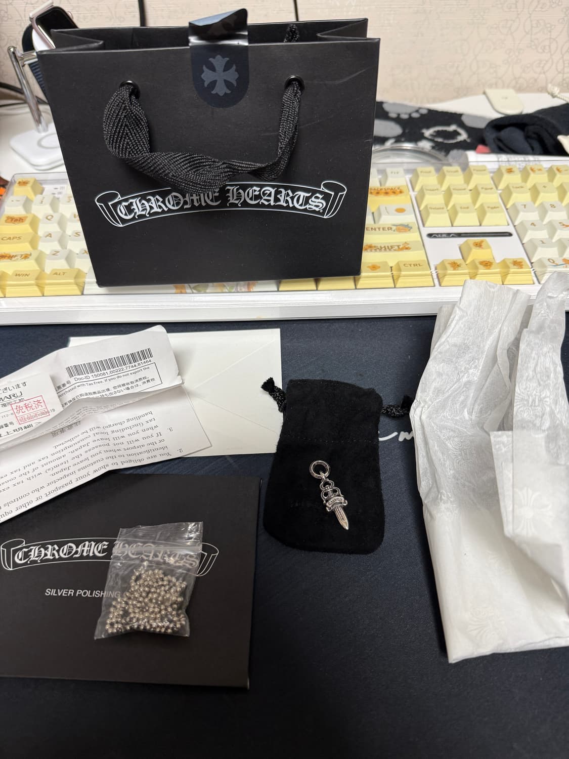 크롬하츠 5대거 참 펜던트+크롬하츠 볼체인 상품이미지1