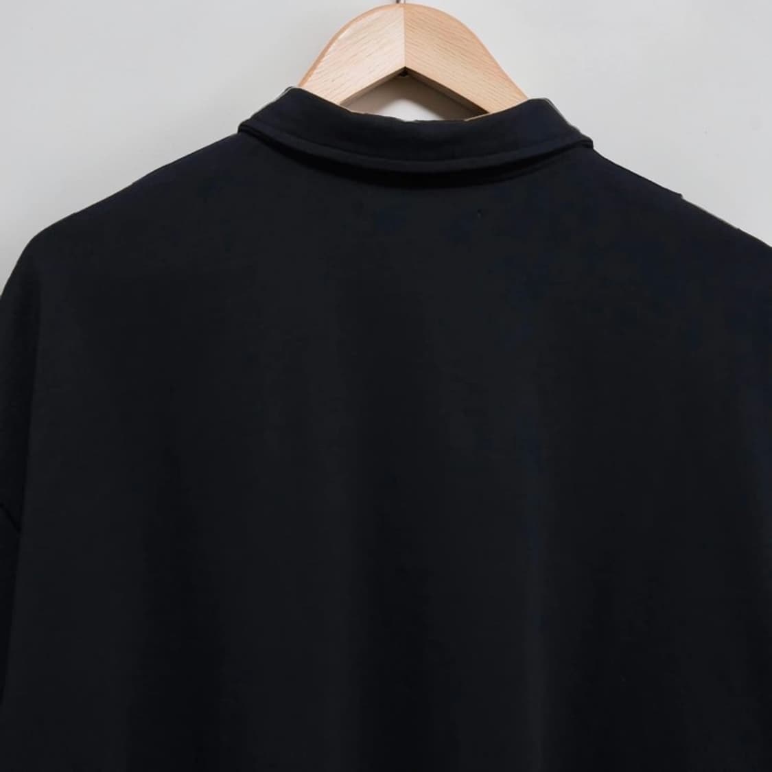NOHANT 노앙 워시드 네이비 오버핏 카라 반팔 티셔츠 L 상품이미지6