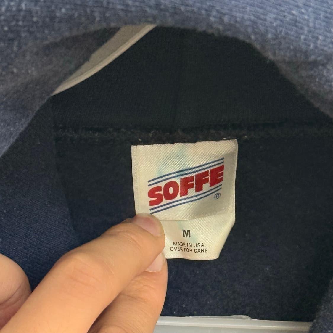 90S US navy soffee usa 네이비 후드 M 상품이미지2