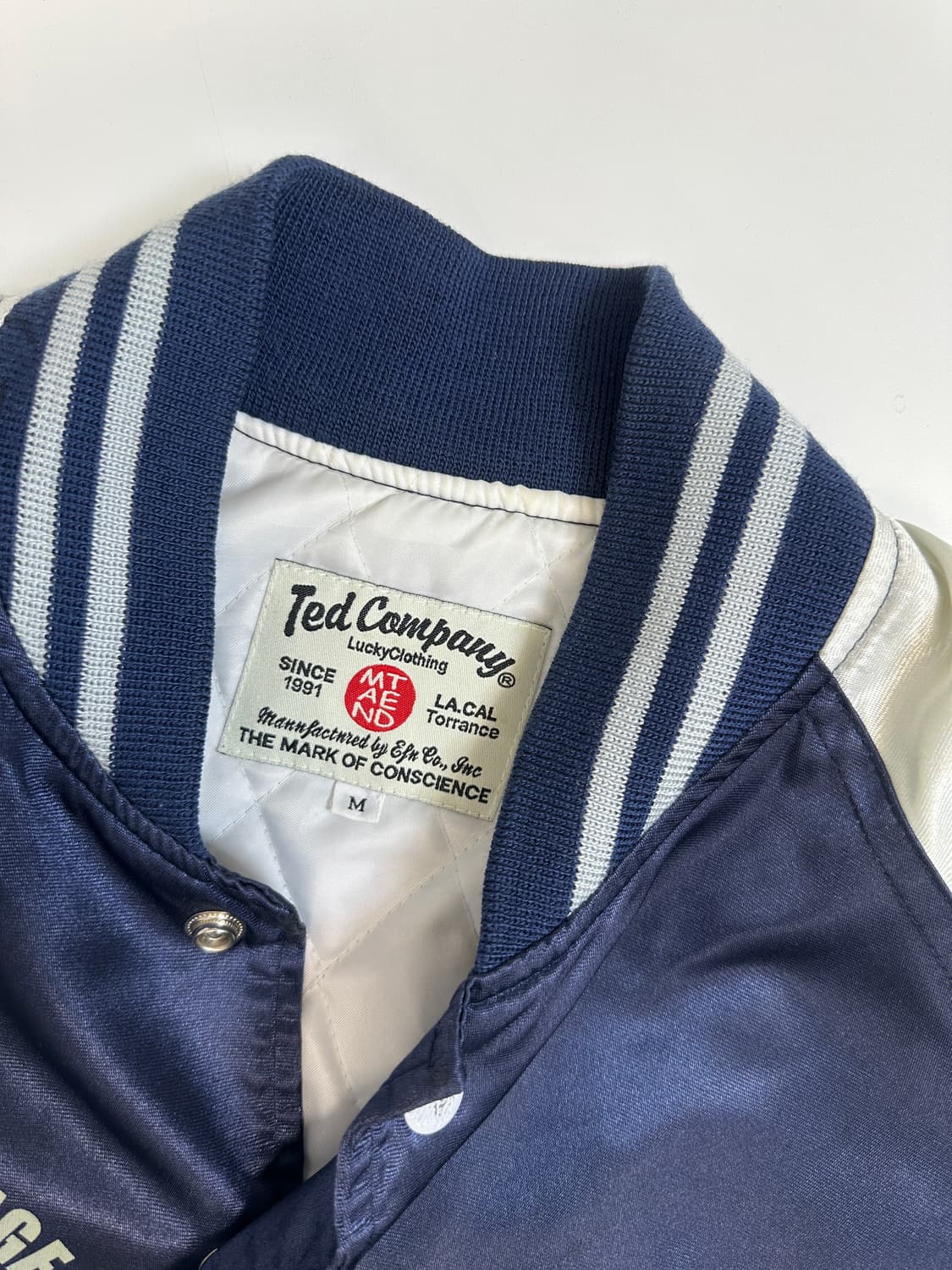 TED COMPANY 새틴 베이스볼 자켓  상품이미지4