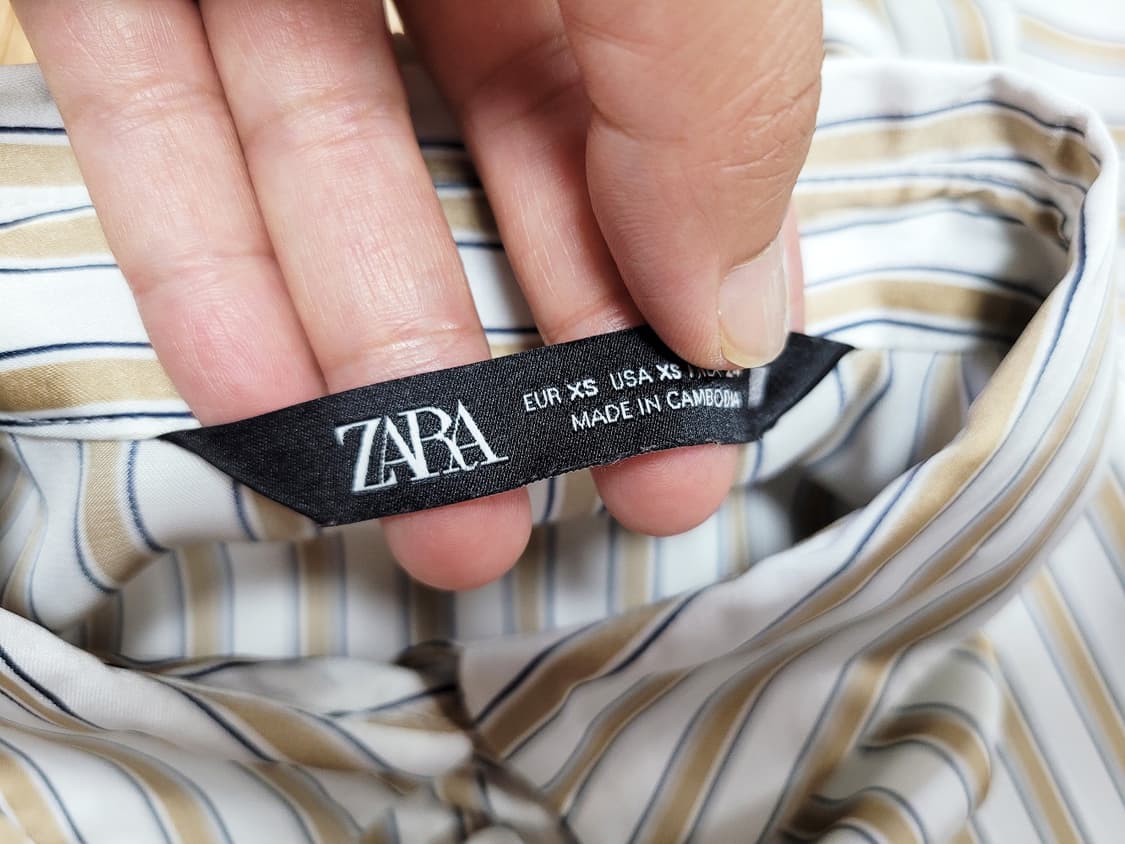 자라(ZARA) 브론즈골드 블라우스 프리 새상품 상품이미지5
