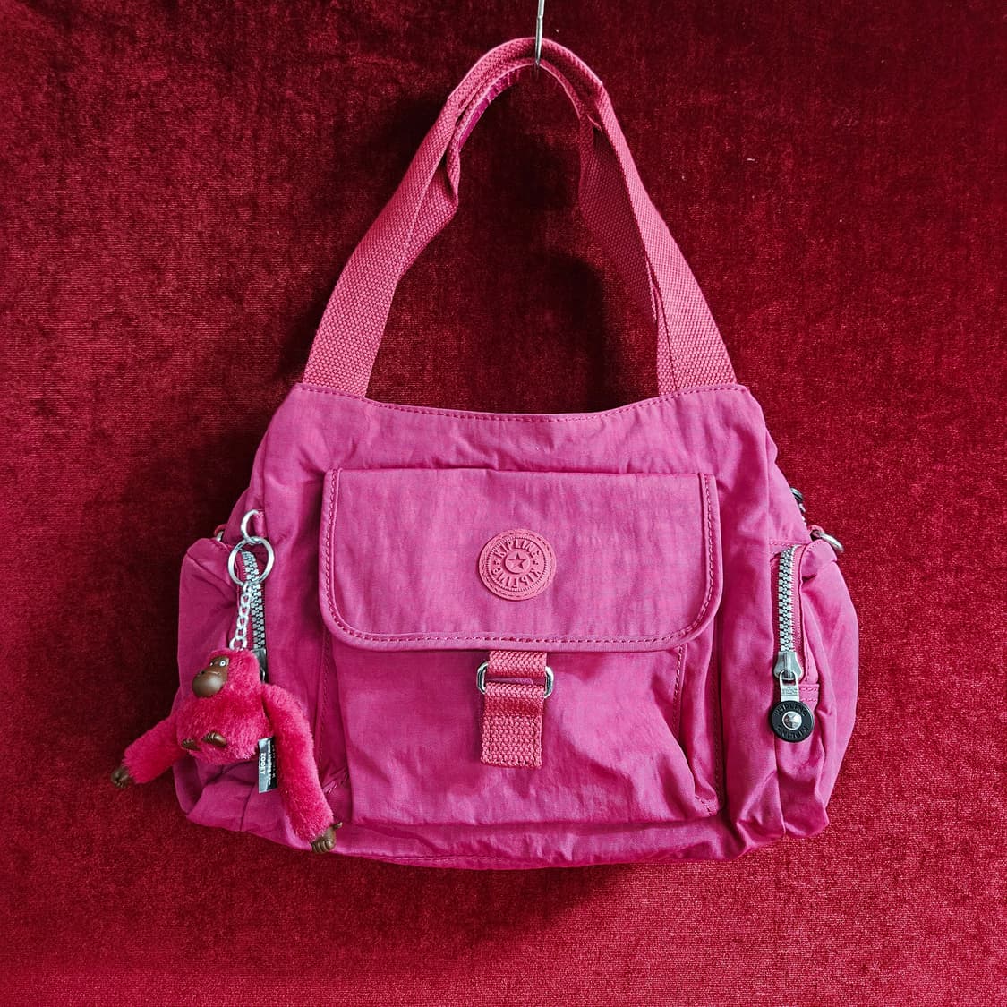 키플링 Y2k 핫핑크 숄더백 28 x 20 size 상품이미지1