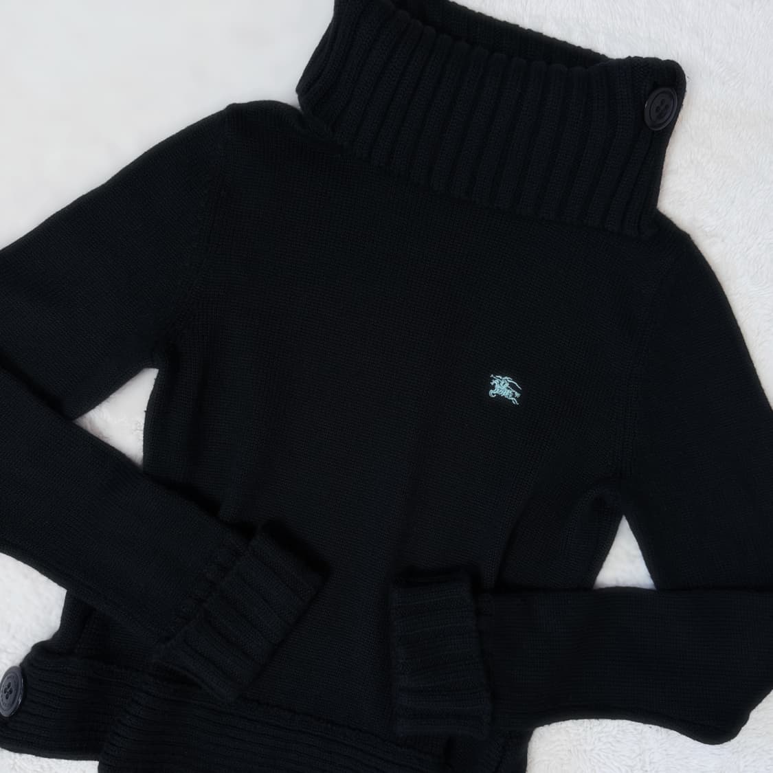 Burberry 버버리 블루라벨 히메갸루 오네갸루 솜사탕 목폴라 니트 상품이미지2