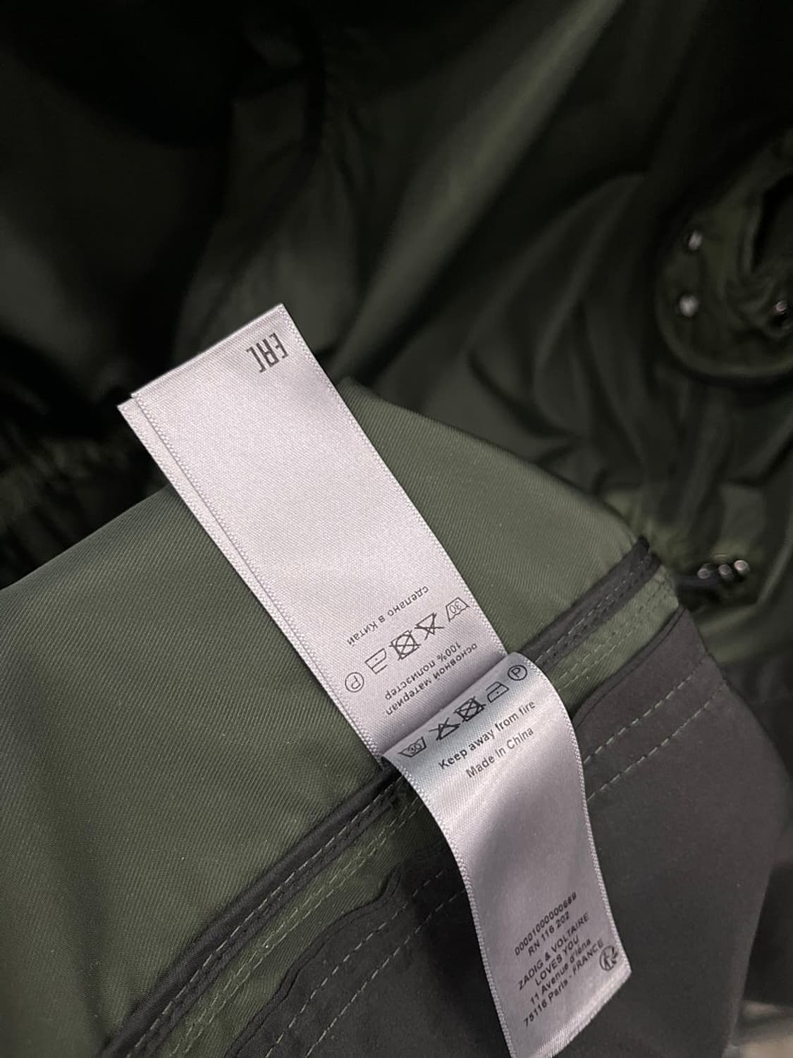 여) 쟈딕앤볼테르 오버 야상자켓  상품이미지7