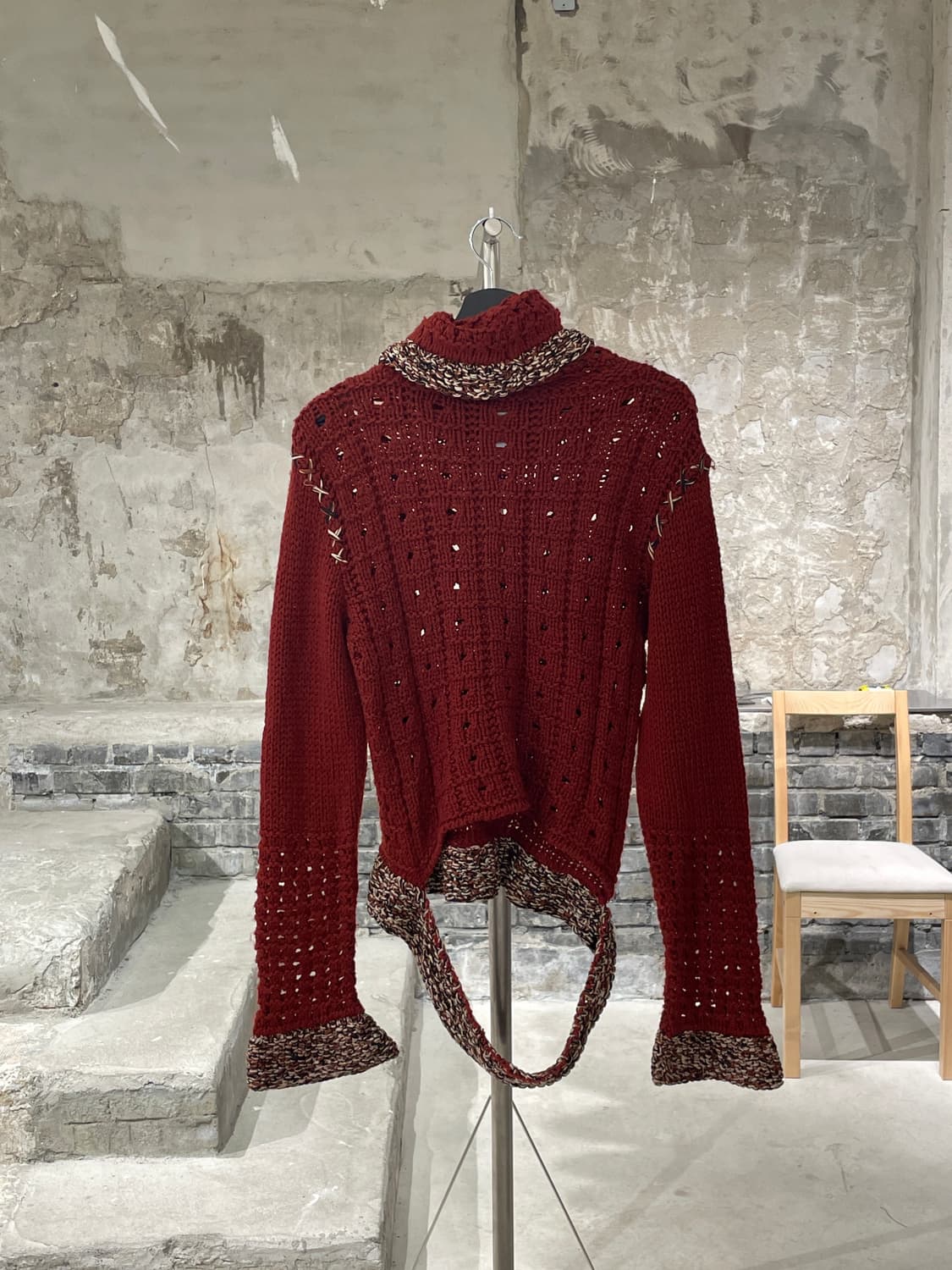 겐조 블러드 플레어 슬리브 터틀넥 울 스웨터 상품이미지6