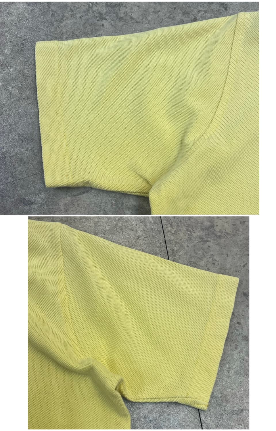 버버리 반팔 카라티 옐로우 S #csz3841 상품이미지10