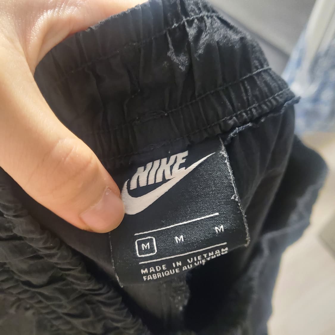 나이키 더블스우시 m나일론 트랙팬츠 블랙 우븐 조거팬츠 상품이미지3
