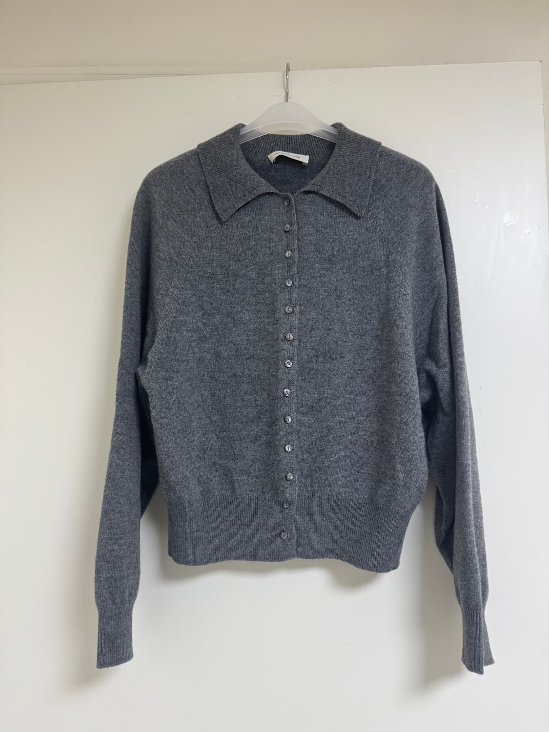 킨더살몬 cashmere Cardigan Melange-Grey 상품이미지2