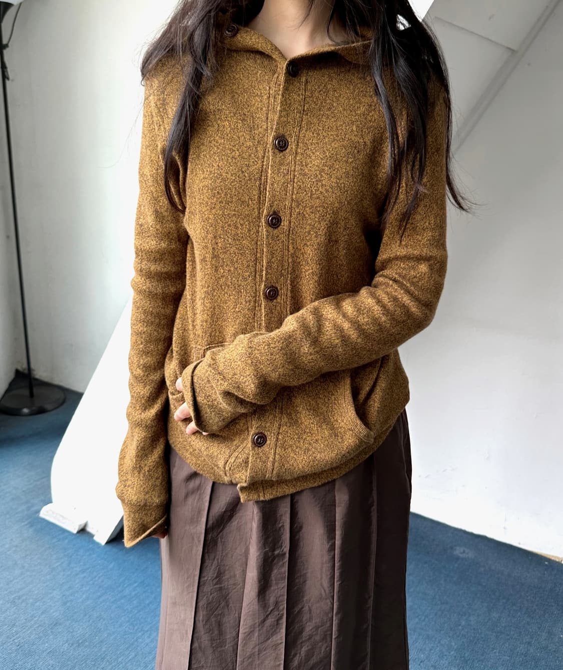 Mild cotton knitted hooded parka 상품이미지7